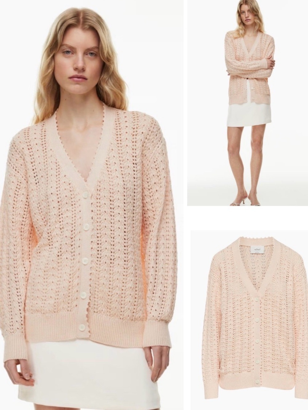 Aritzia Wilfred cashmere blend  Reverence Cardigan